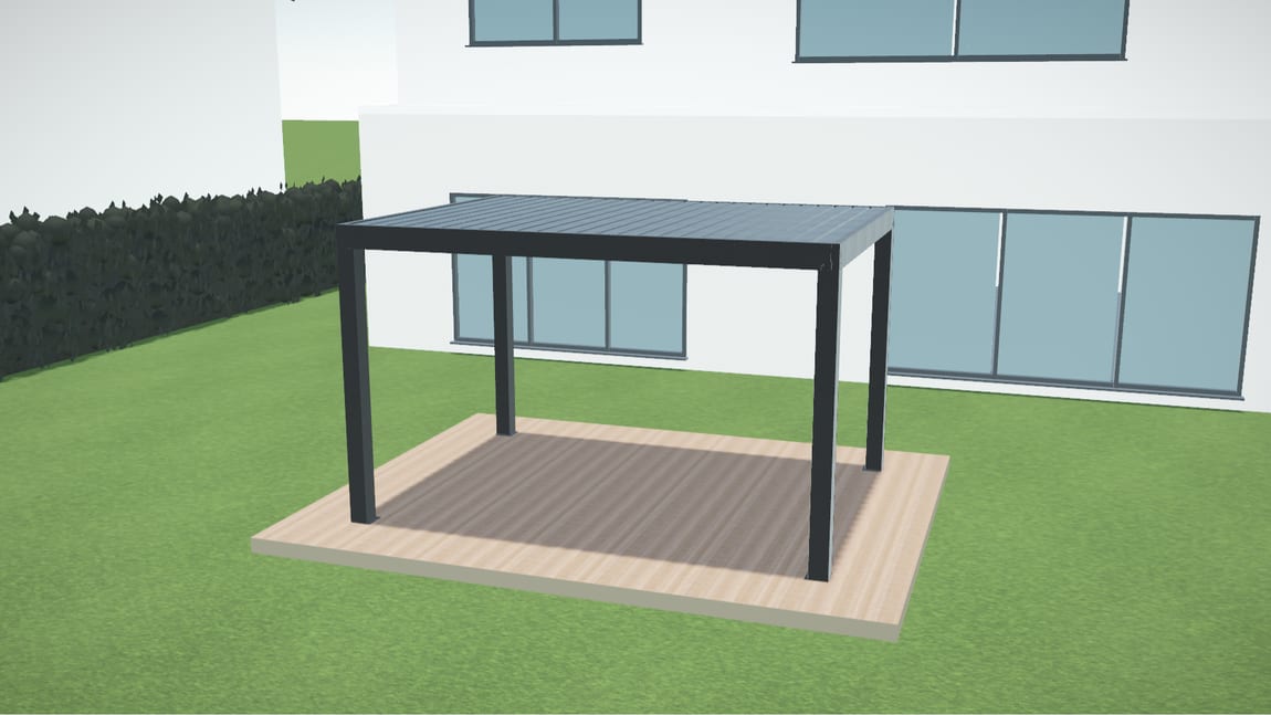 Pergola — Standard+ · Antracit · Voľne stojaca