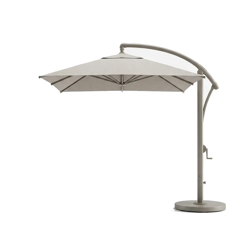 Cantilever fabric pool shade