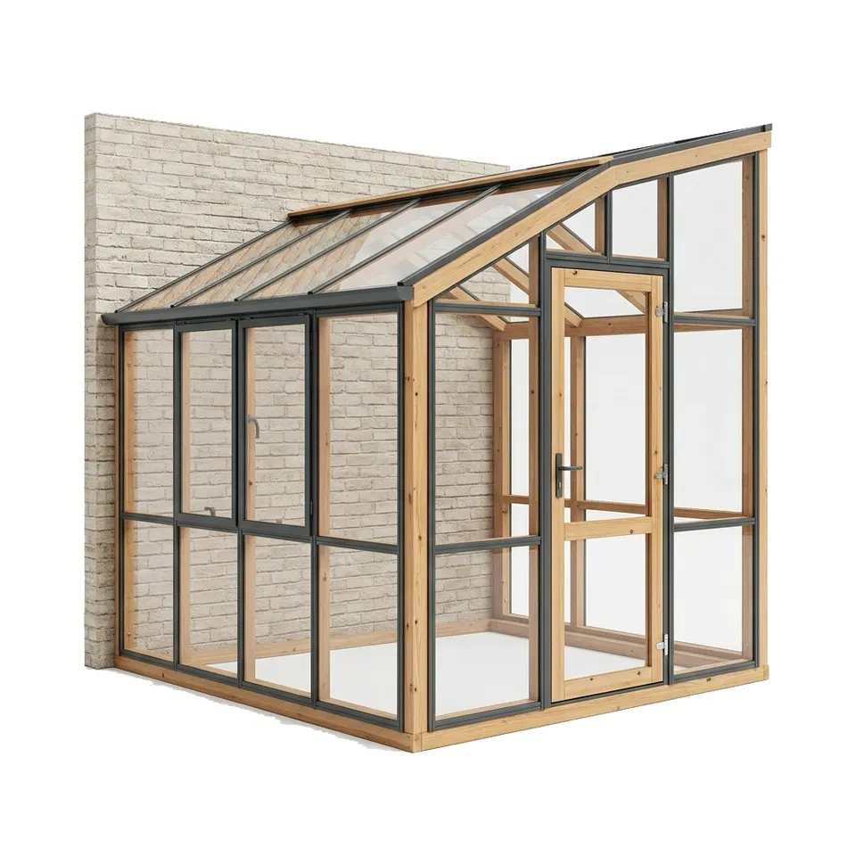 Lean-to greenhouse