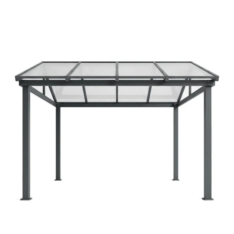 Polycarbonate roof pergola