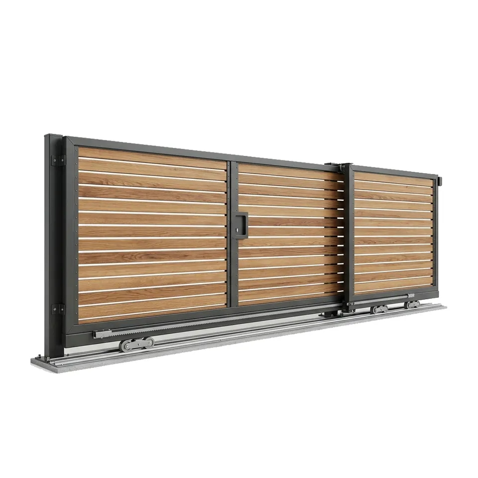 Telescopic driveway gate