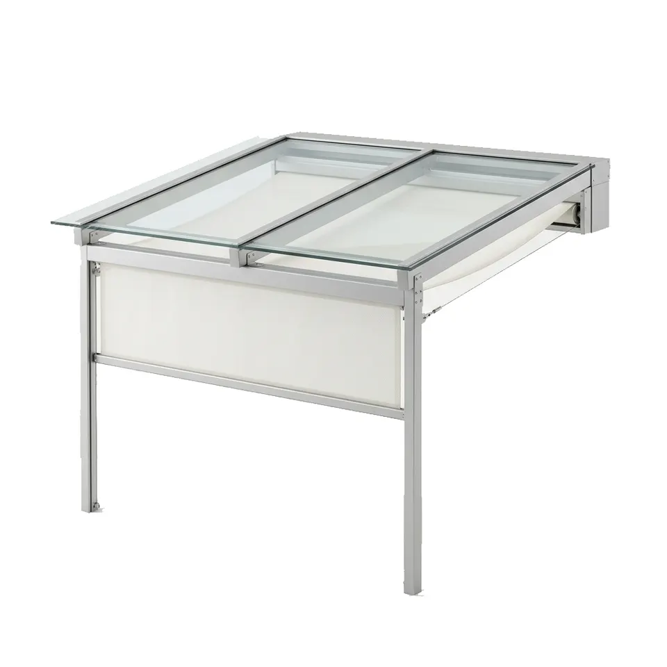 Under glass awning
