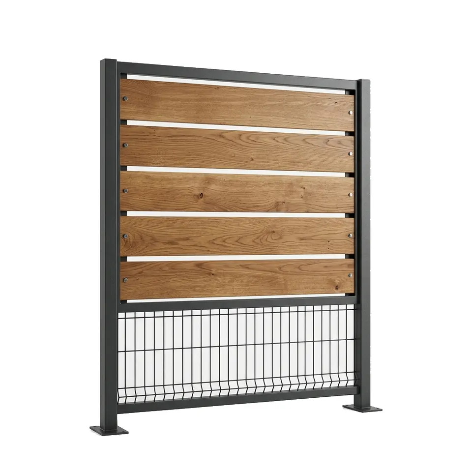 Welded panel fence